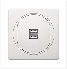 EON 2xUSB Πρίζα Φόρτισης 2.1A 5V Λευκή