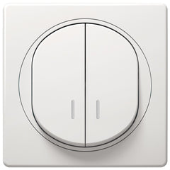 EON E626.00 Σειριακός Διακόπτης με Ένδειξη Λευκός