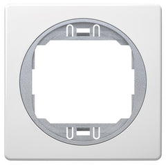 EON E6801.0S Πλαίσιο μιας Θύρας 80x80 Λευκό με Ασημί Στήριγμα