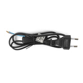 Entac Rewireable Καλώδιο 2G0.75 με Διακόπτη ON/OFF Μαύρο 1m