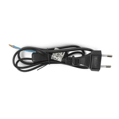 Entac Rewireable Καλώδιο 2G0.75 με Διακόπτη ON/OFF Μαύρο 1m