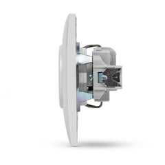 Entac Arnold Χωνευτή Πρίζα Τοίχου Γειωμένη Λευκή