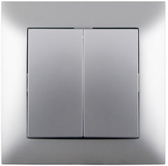 Entac 105 Arnold Εντοιχισμένος Διακόπτης Τοίχου Σειριακός Ασημί