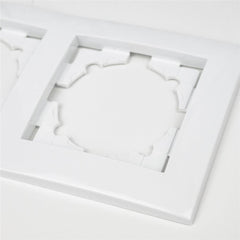 Entac Arnold Οριζόντιο Πλαίσιο Πρίζας Τοίχου 2 Λευκό