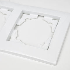 Entac Arnold Κάθετο Πλαίσιο Πρίζας Τοίχου 4 Λευκό