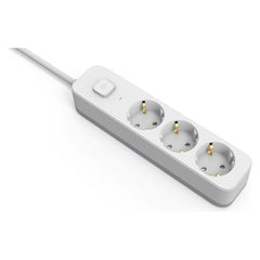 Entac Πολύπριζο D2 με 3 Πρίζες και Διακόπτη 1.5m 3G1.5