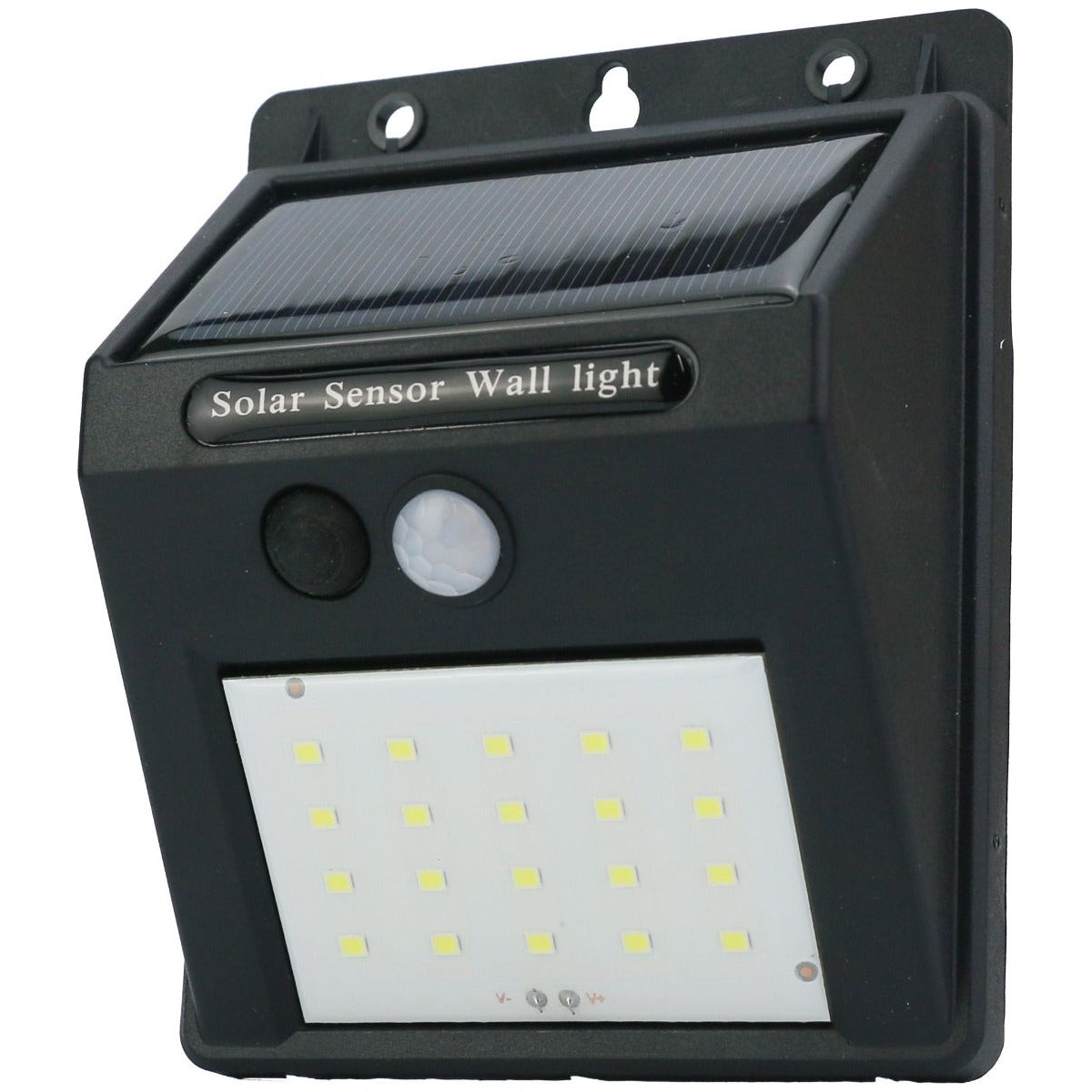 Entac Ηλιακό Φωτιστικό Τοίχου Πλαστικό 1.2W SMD με 3 modes PIR