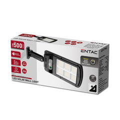 Entac Ηλιακό Φωτιστικό Τοίχου Πλαστικό 5W SMD με Αισθητήρα PIR