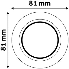 Avide GU10 Πλαίσιο Στρογγυλό Χρώμιο