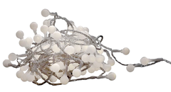 Entac Χριστουγεννιάτικα Λαμπάκια IP44 120 LED 15mm Μπάλες Ψυχρό 9m