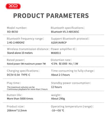 XO BE50 Lollipop Μικρόφωνο Bluetooth Μπλε