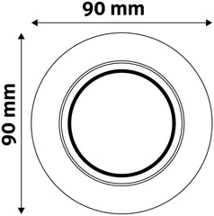 Avide GU10 Πλαίσιο Στρογγυλό Σαγρέ Ανθρακί