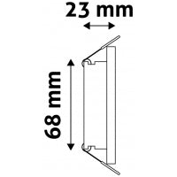 Avide GU10 Πλαίσιο Τετράγωνο Αλουμίνιο