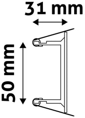 Avide GU10 Πλαίσιο Τετράγωνο Σατέν Νίκελ