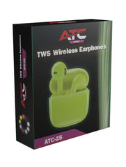 Ασύρματα Ακουστικά Earbuds ATC-25 TWS Πράσινα