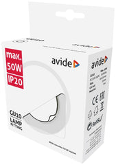 Avide GU10 Πλαίσιο Στρογγυλό Άσπρο