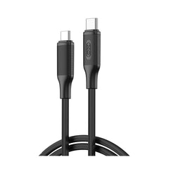 XO NB-Q265B PD 60W Καλώδιο Type-C σε Type-C Μινιμαλιστικό Μαύρο