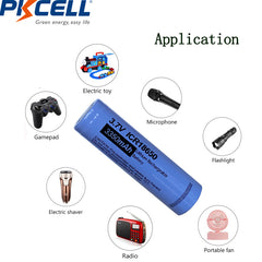 Pkcell Μπαταρία Λιθίου ICR18650 3.7V 3350mAh PCB