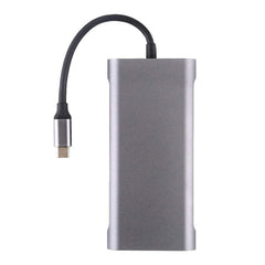 Σταθμός σύνδεσης 11 σε 1 RJ45 USBx4 VGA HDMIPD SD TF Audio