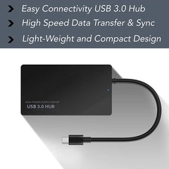 Σταθμός σύνδεσης 4 σε 1 USB C USB 3.1 Type C σε 4Port USB 3.0