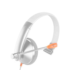 Meetion HP002U Ενσύρματο Ακουστικό Τηλεφωνίας USB / Λευκό