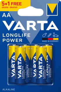Varta Αλκαλικές Longlife Power Μπαταρίες LR6 AA BL 5+1
