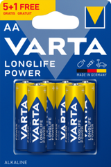 Varta Αλκαλικές Longlife Power Μπαταρίες LR6 AA BL 5+1