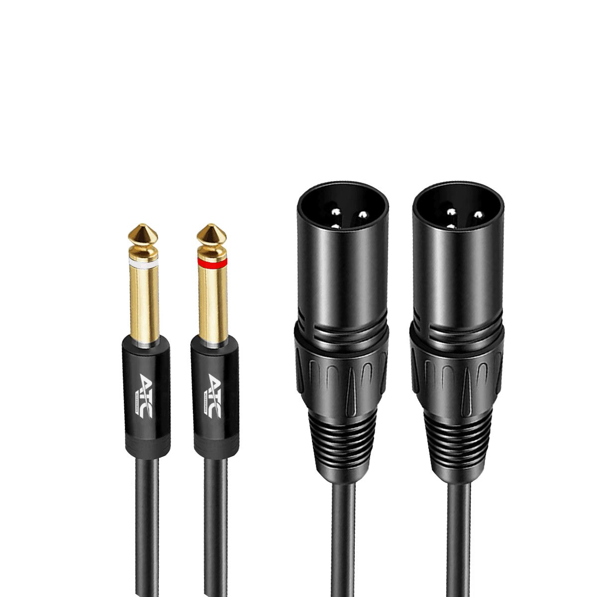 Καλώδιο Jack 2 πόλων 6.35mm x 2 - 2x XLR αρσενικό