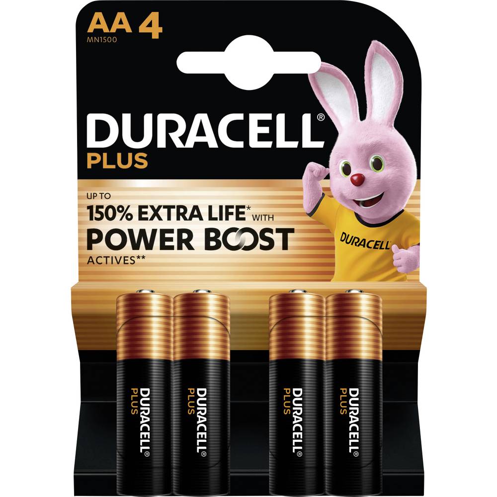 DURACELL Μπαταρίες Plus Boost MN1500 AA BL4