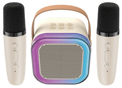 ATC-13 Ασύρματο Ηχείο Καραόκε με 2 Μικρόφωνα 5W RGB