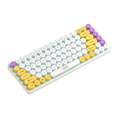 XO KB-12 Ασύρματο Πληκτρολόγιο Bluetooth Tri-Colour Κίτρινο