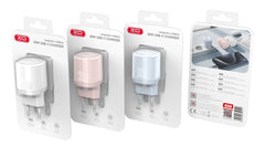 XO L150 (EU) 30W Μονός Γρήγορος Φορτιστής USB-C Λευκό