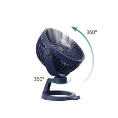 XO MF78 Ρυθμιζόμενος Ανεμιστήρας Γραφείου 4 ιντσών 1200mAh Λευκός