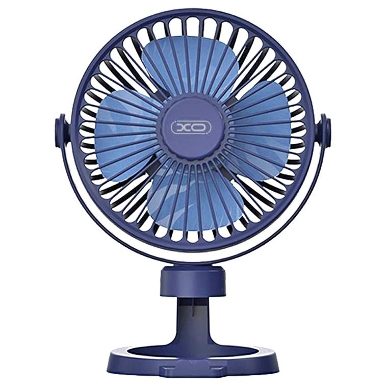 XO MF78 Ρυθμιζόμενος Ανεμιστήρας Γραφείου 4 ιντσών 1200mAh Μπλε