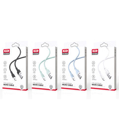 XO NB208 Καλώδιο Μεταφοράς Δεδομένων Lightning Σιλικόνης Μπλε