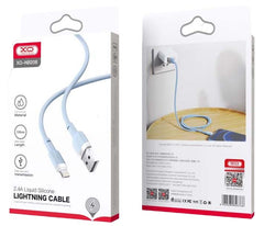 XO NB208A Καλώδιο Μεταφοράς Δεδομένων Type-c σε Lightning 20W Σιλικόνης Μπλε