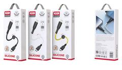 XO NB-Q248A Suluo Series Φορητό Καλώδιο Αντάπτορας Type-C σε Lightning 27W 25cm Strip Κίτρινο