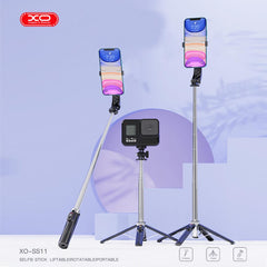 XO SS11 Bluetooth Selfie Stick με 4 Πόδια Ενισχυμένο 1m