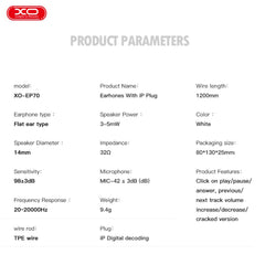XO EP70 Ακουστικά Original Series Cracked Lightning Digital Call