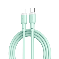 XO NB208B Liquid Silicone Data Type-C to Type-c 60W cable Πράσινο