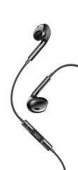 XO EP74 Ακουστικά Handsfree 4ης Γενιάς Type C Μαύρα