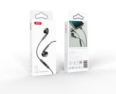 XO EP74 Ακουστικά Handsfree 4ης Γενιάς Type C Μαύρα