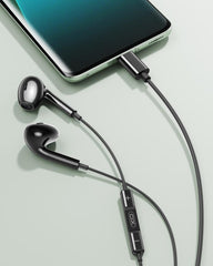 XO EP74 Ακουστικά Handsfree 4ης Γενιάς Type C Μαύρα