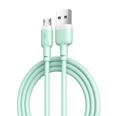 XO NB208 Καλώδιο Μεταφοράς Δεδομένων Micro Σιλικόνης Πράσινο
