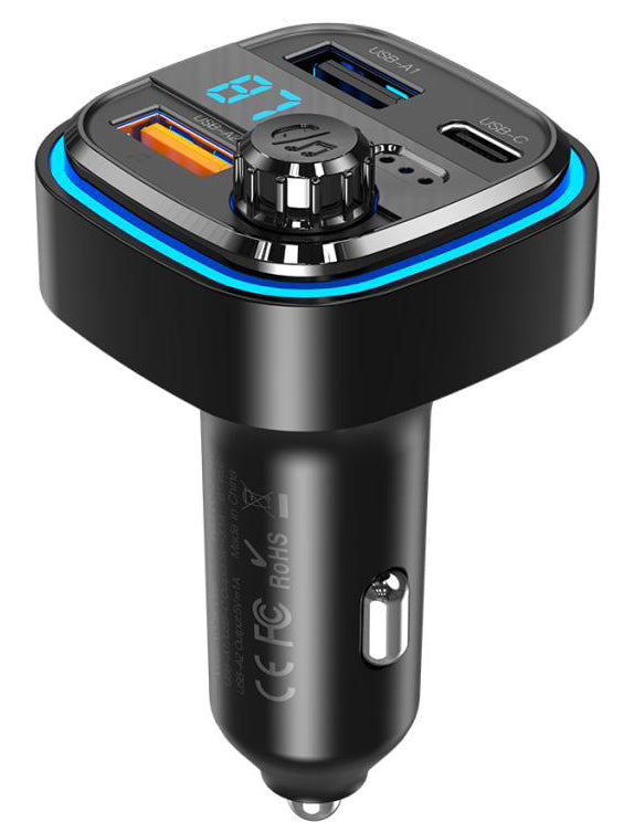 XO BCC08 Φορτιστής Αυτοκινήτου Bluetooth MP3 +5V3.1A με Φώς