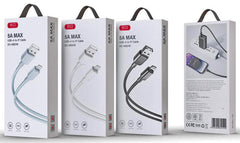 XO NB249 5A Καλώδιο Μεταφοράς Δεδομένων Lightning 1m Μπλε