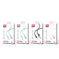 XO NB208B Liquid Silicone Data Type-C to Type-c 60W cable Πράσινο