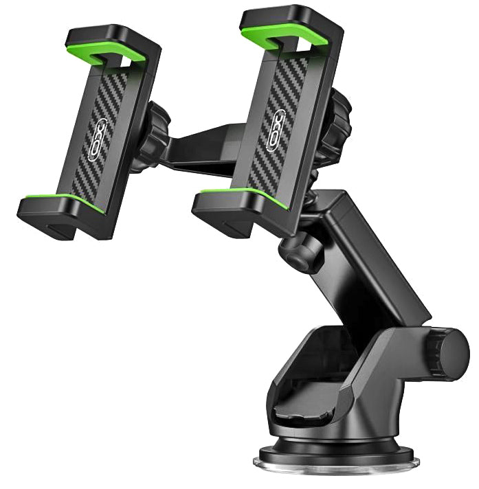 XO C117 Διπλή Βάση Κινητού Αυτοκινήτου με Βεντούζα