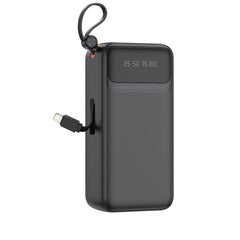XO PR280 Powerbank με Καλώδια USB-A Type-C Micro & Lightning 30.000 mAh