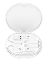 XO CX031 Αντάπτορας Family Box + Μαγνητικός ασύρματος φορτιστής 15W Λευκό